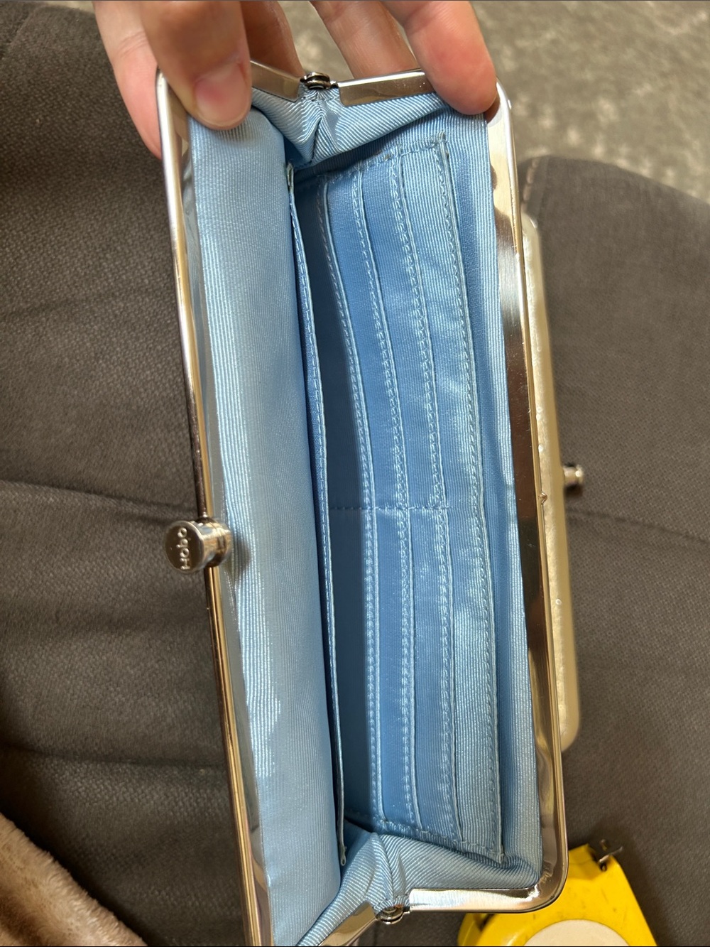 Hobo Lauren Silver Clutch - Picture 9 of 14